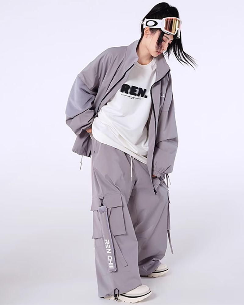 Ski Wear Snow Outfits Hip-Hop Snow Suit -Unisex