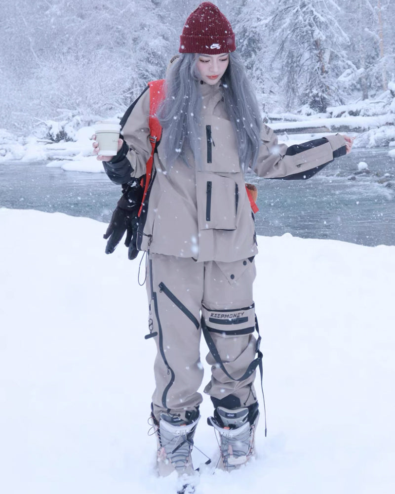 Ski Wear Unisex Skateboard Thick Snow Suit