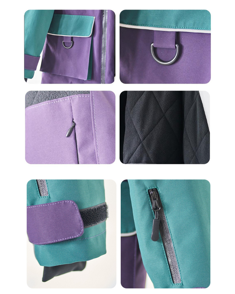 Ski Wear Waterproof Reflective Kids Snow Suit Jacket&amp;Bibs (Single Unit Available)