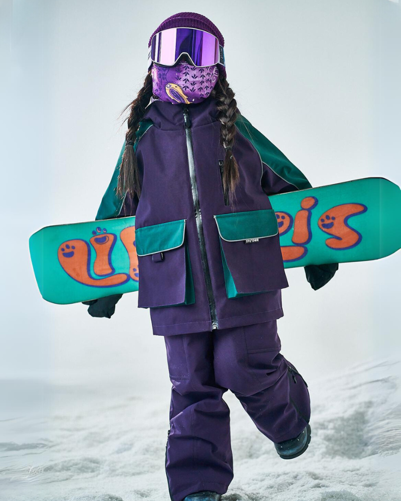 Ski Wear Waterproof Reflective Kids Snow Suit Jacket&amp;Bibs (Single Unit Available)