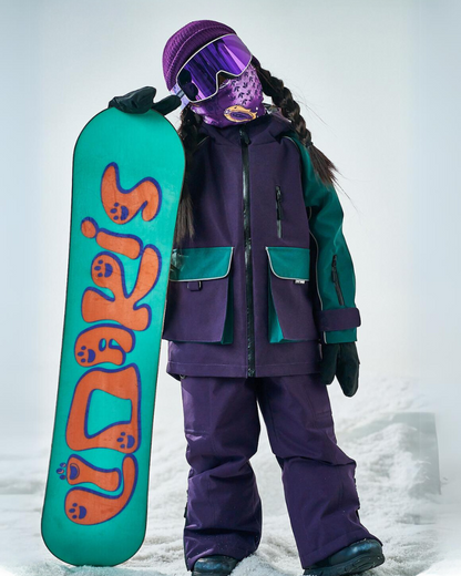 Ski Wear Waterproof Reflective Kids Snow Suit Jacket&amp;Bibs (Single Unit Available)