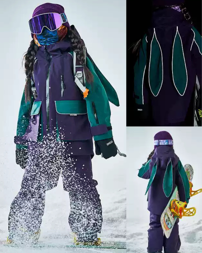 Ski Wear Waterproof Reflective Kids Snow Suit Jacket&amp;Bibs (Single Unit Available)