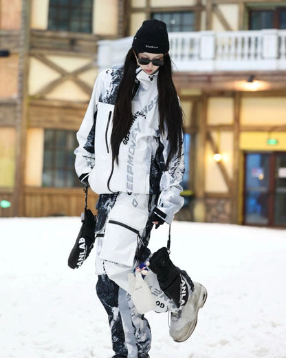 Ski Wear Waterproof Tie-Dye Snow Suit -Unisex (Single Unit Available)