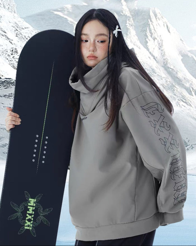 Ski Wear Windproof Oversize Hoodie - Unisex