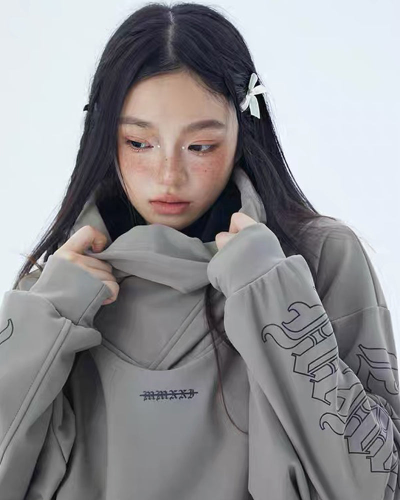 Ski Wear Windproof Oversize Hoodie - Unisex