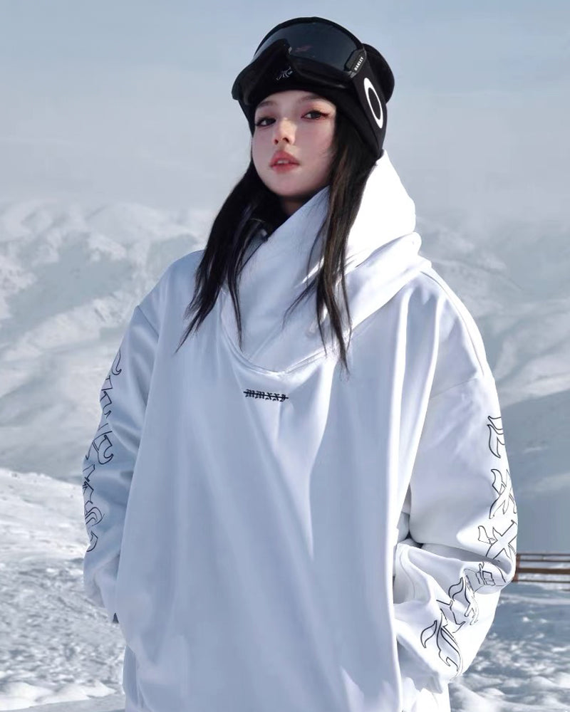 Ski Wear Windproof Oversize Hoodie - Unisex