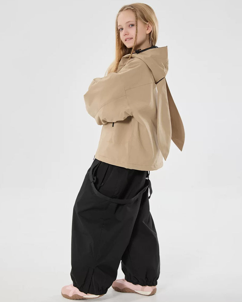 Ski Wear Windproof Rabbit Ears Kids Snow Suit