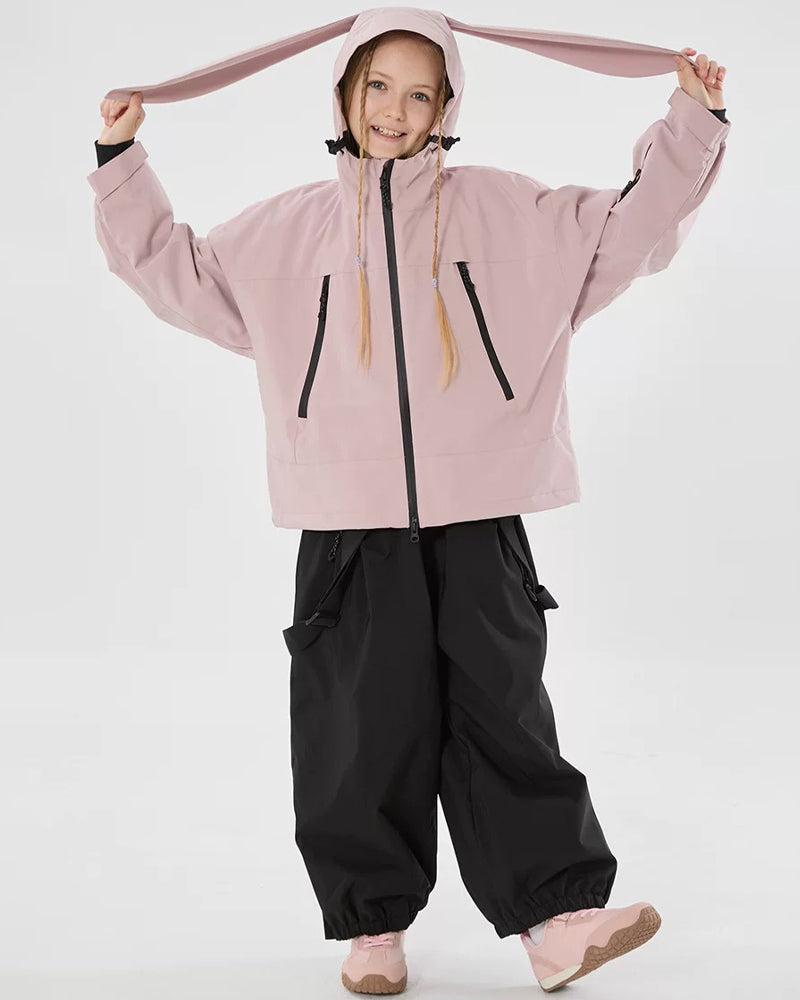 Ski Wear Windproof Rabbit Ears Kids Snow Suit
