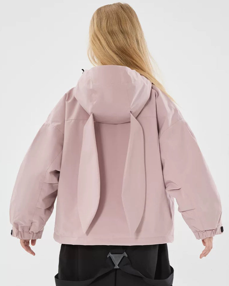 Ski Wear Windproof Rabbit Ears Kids Snow Suit