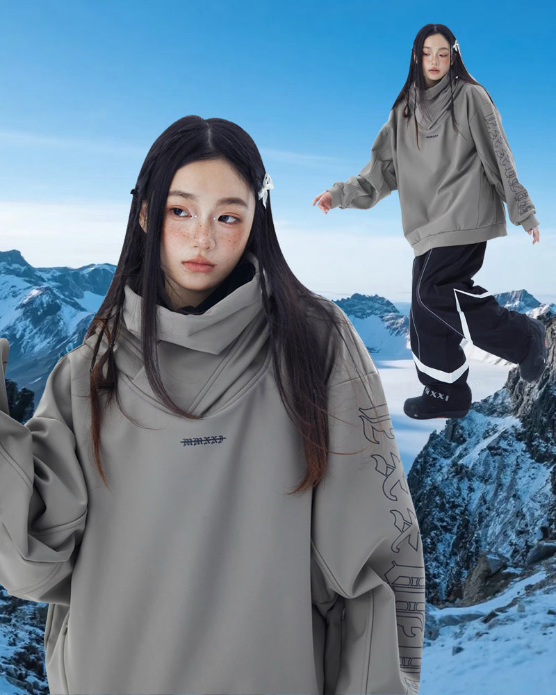 Ski Wear Windproof Oversize Hoodie - Unisex