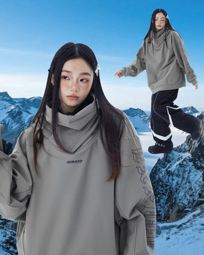 Ski Wear Windproof Oversize Hoodie - Unisex