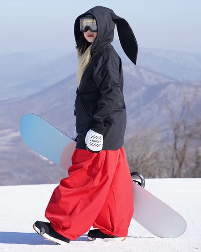 Ski Wear Snowboard Gear Super Baggy Snow Pants -Unisex