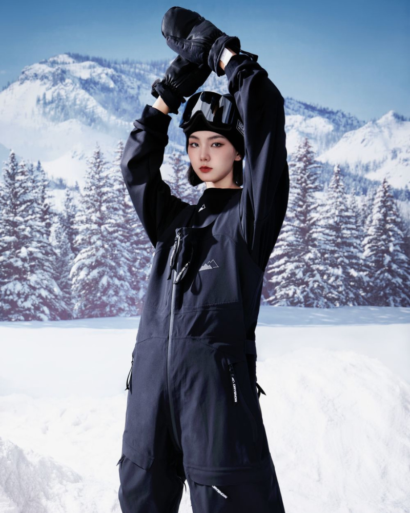 Ski Wear 3L Waterproof Ski Jacket&amp;Bibs Suit -Unisex