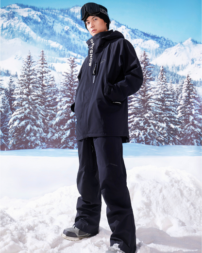 Ski Wear 3L Waterproof Ski Jacket&amp;Bibs Suit -Unisex