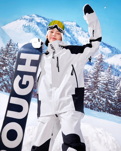 Ski Wear 3L Waterproof Ski Jacket&amp;Bibs Suit -Unisex
