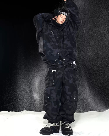 Ski Wear 3L Thickened  Ski Jacket &amp; Camo Snow Pants Set -Unisex (Single Unit Available)