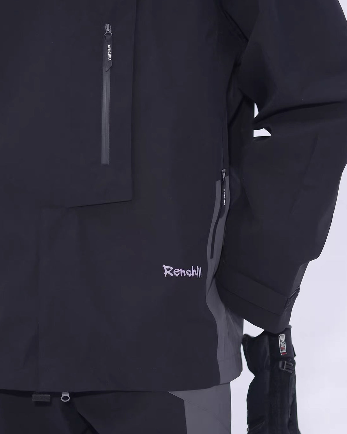Ski Wear 3L Waterproof Red Colorblock Insulated Snow Suit - Unisex