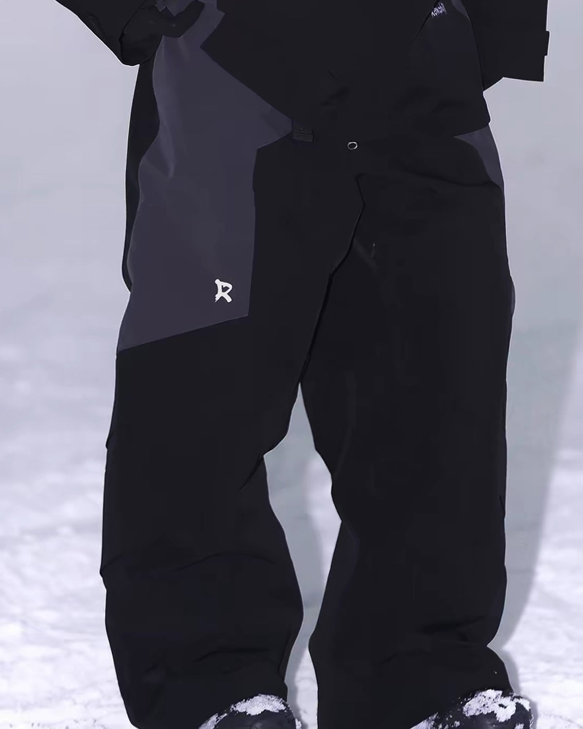 Ski Wear 3L Waterproof Red Colorblock Insulated Snow Suit - Unisex
