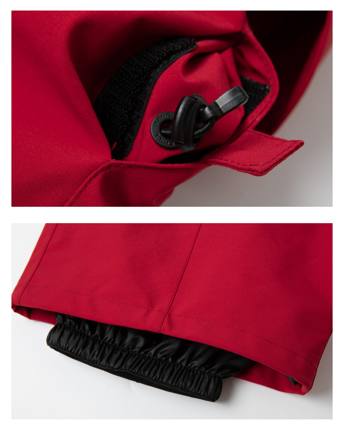 Ski Wear 3L Waterproof Red Colorblock Insulated Snow Suit - Unisex