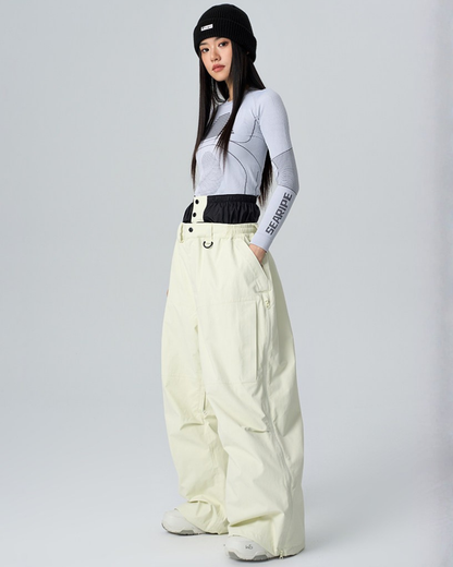 Ski Wear 3L Waterproof  Wide-Leg Snowboard Pants -Unisex