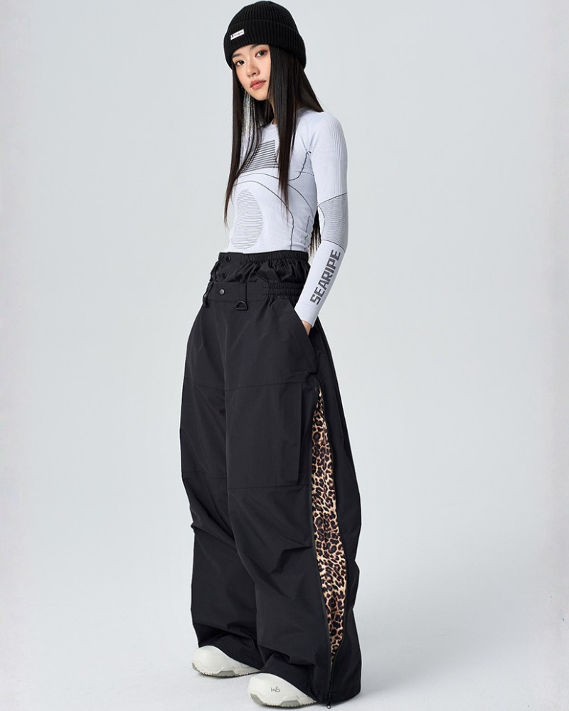 Ski Wear 3L Waterproof  Wide-Leg Snowboard Pants -Unisex
