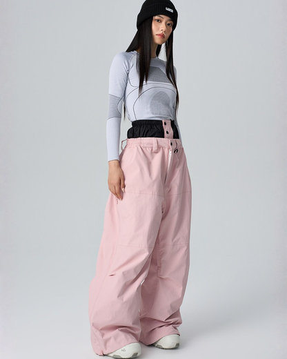 Ski Wear 3L Waterproof  Wide-Leg Snowboard Pants -Unisex