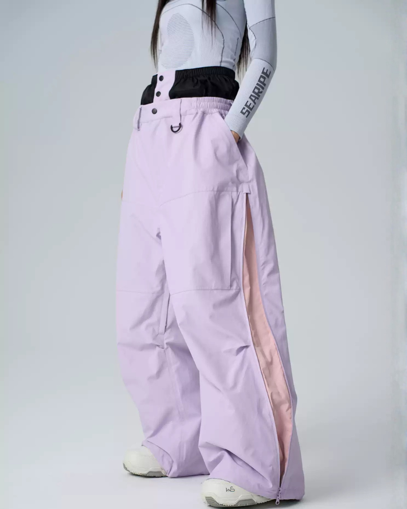 Ski Wear 3L Waterproof  Wide-Leg Snowboard Pants -Unisex