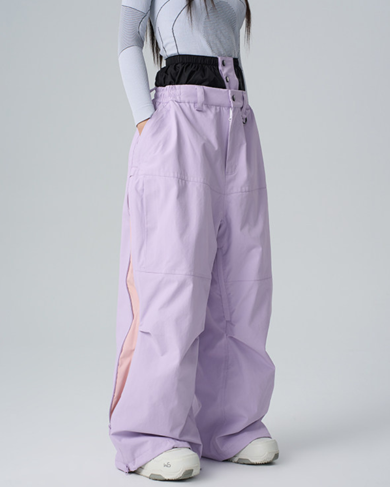 Ski Wear 3L Waterproof  Wide-Leg Snowboard Pants -Unisex