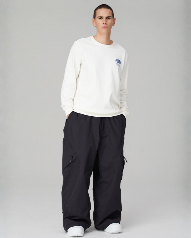 Ski Wear 3L Windproof &amp; Waterproof Baggy Cargo Snow Pants - Unisex
