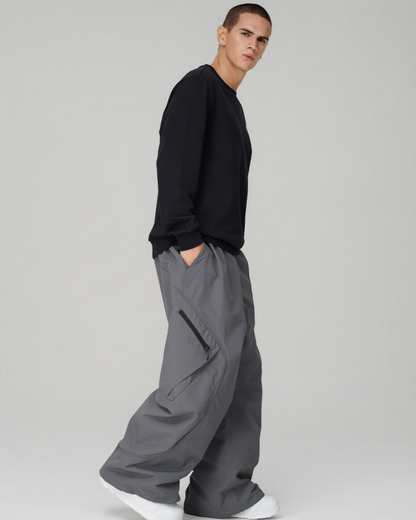 Ski Wear 3L Windproof &amp; Waterproof Baggy Cargo Snow Pants - Unisex