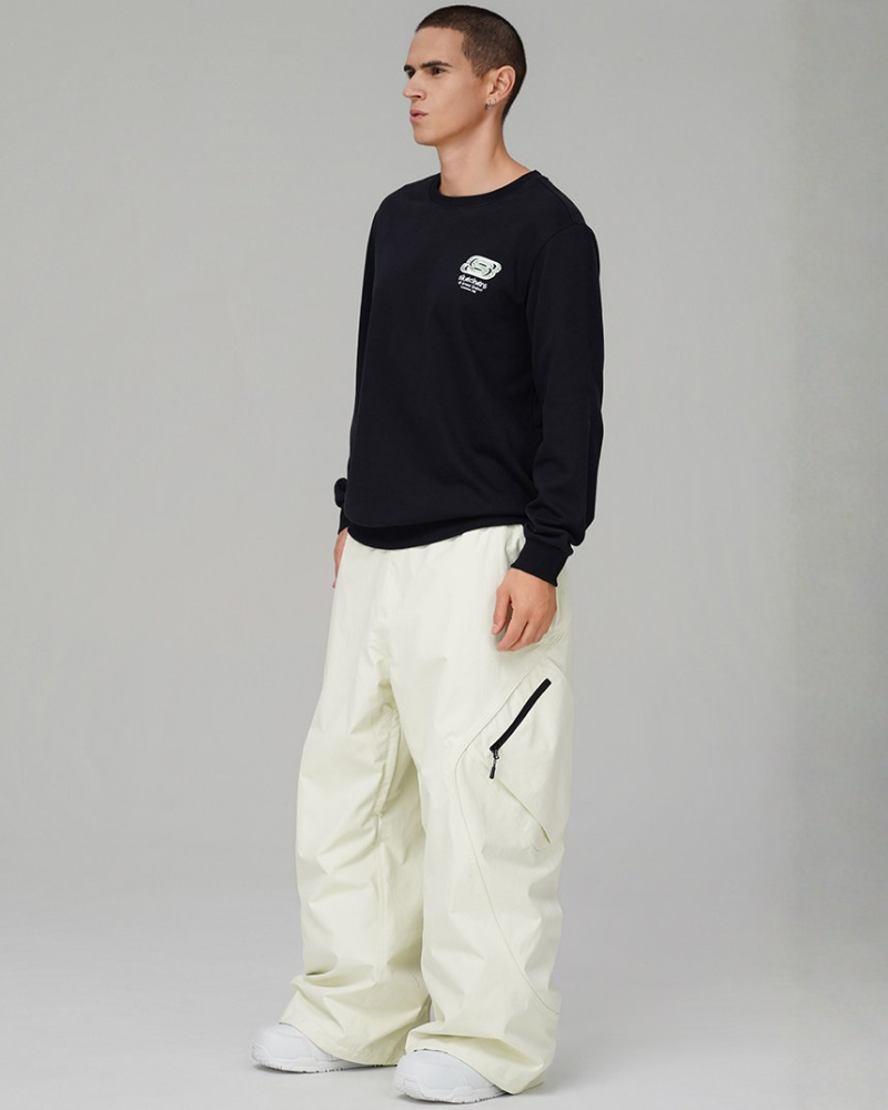 Ski Wear 3L Windproof &amp; Waterproof Baggy Cargo Snow Pants - Unisex