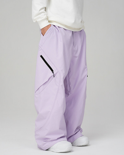 Ski Wear 3L Windproof &amp; Waterproof Baggy Cargo Snow Pants - Unisex