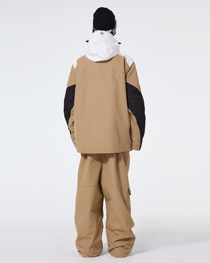 Ski Wear Waterproof Cargo Snow Jacket&amp;Bibs Suit -Unisex