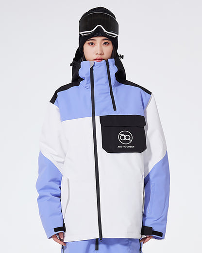 Ski Wear Waterproof Cargo Snow Jacket&amp;Bibs Suit -Unisex