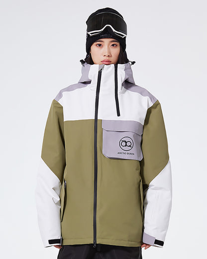 Ski Wear Waterproof Cargo Snow Jacket&amp;Bibs Suit -Unisex