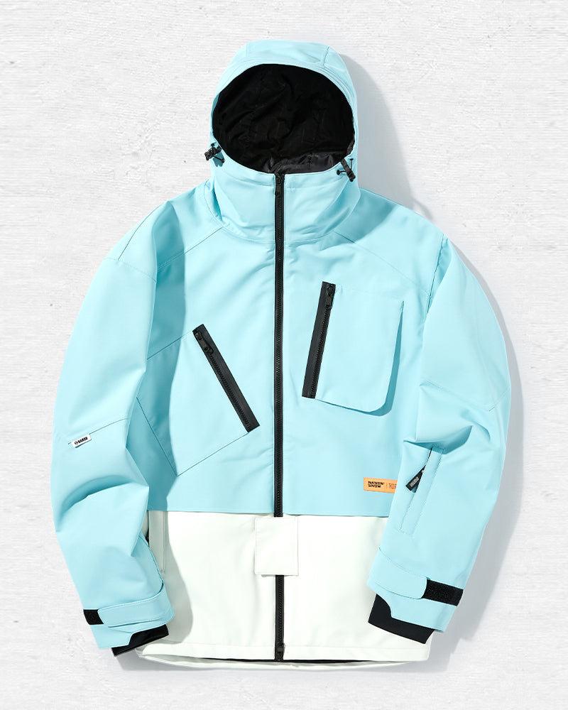 Ski Wear Color Block Snow Outfits Unisex Ski Jacket