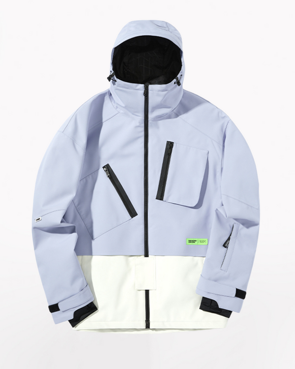 Ski Wear Color-blocked Couple Outfits Unisex Snow Jacket