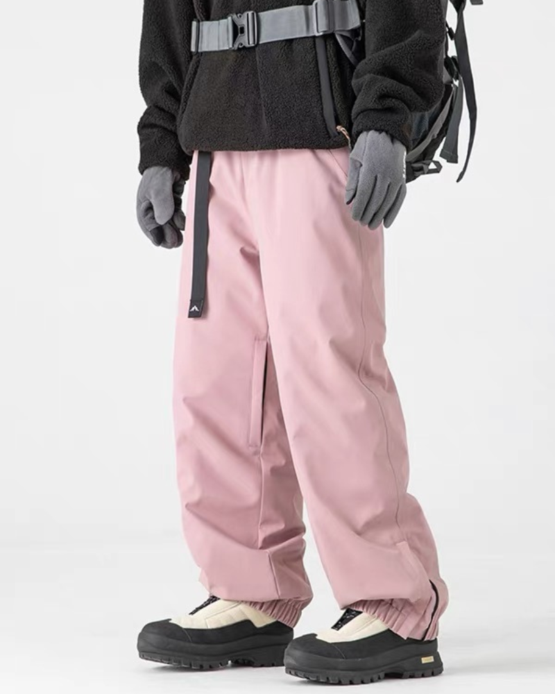 Winter Outdoor Fleece-Lined Hardshell Down Hiking|Ski Pants