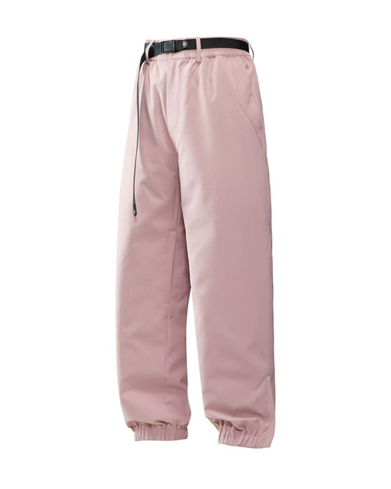 Winter Outdoor Fleece-Lined Hardshell Down Hiking|Ski Pants