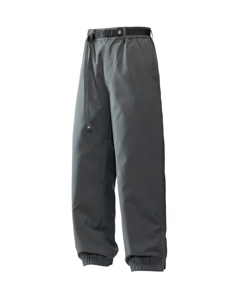 Winter Outdoor Fleece-Lined Hardshell Down Hiking|Ski Pants