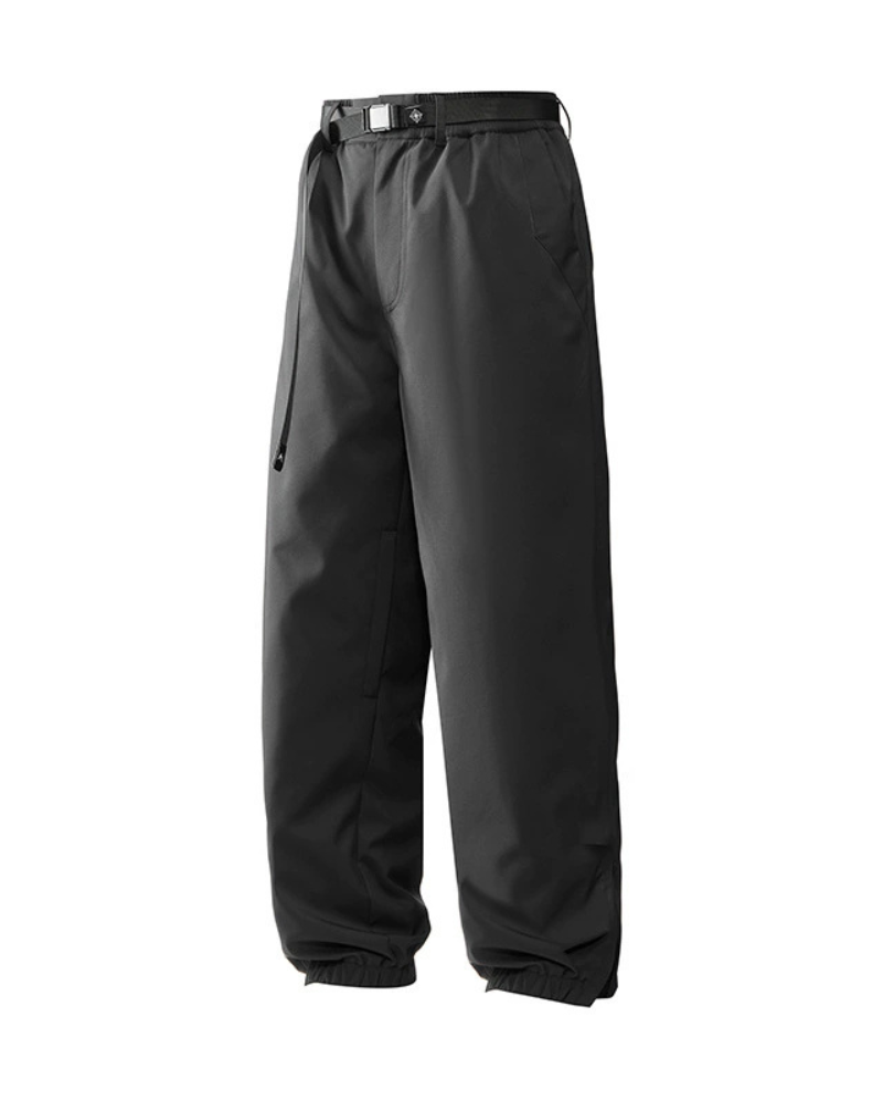Winter Outdoor Fleece-Lined Hardshell Down Hiking|Ski Pants