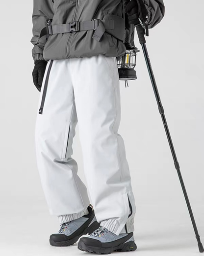 Winter Outdoor Fleece-Lined Hardshell Down Hiking|Ski Pants