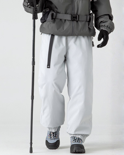 Winter Outdoor Fleece-Lined Hardshell Down Hiking|Ski Pants