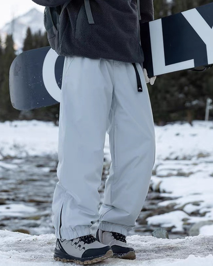 Winter Outdoor Fleece-Lined Hardshell Down Hiking|Ski Pants