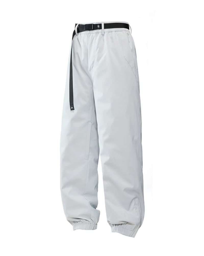 Winter Outdoor Fleece-Lined Hardshell Down Hiking|Ski Pants