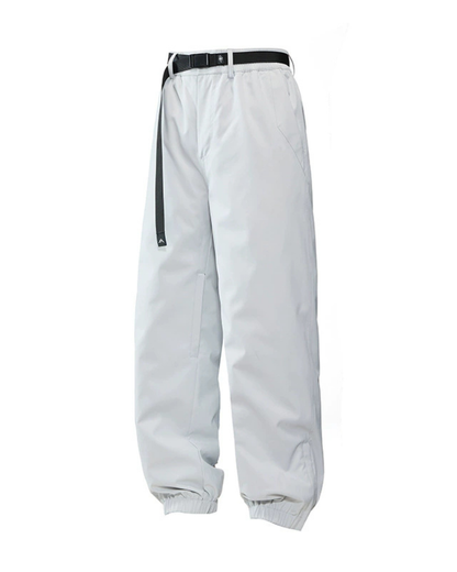 Winter Outdoor Fleece-Lined Hardshell Down Hiking|Ski Pants