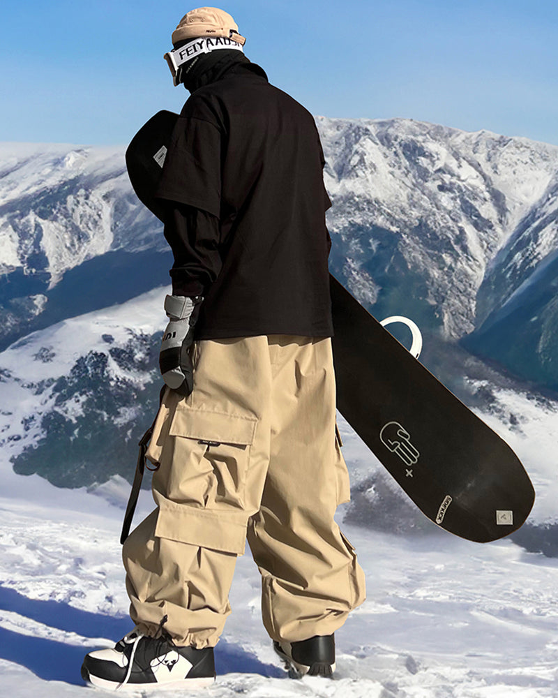 Ski Wear Snow Gear Unisex Cargo Snow Pants