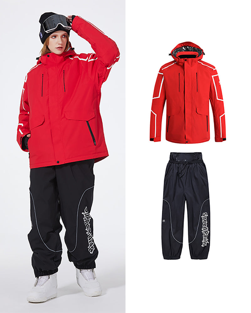 Ski Wear Insulate Snow Jacket&amp;Pants Suit - Unisex (Single Unit Available)