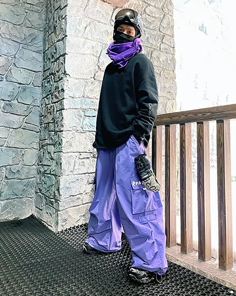 Ski Wear Unisex Thick Baggy Snow Pants