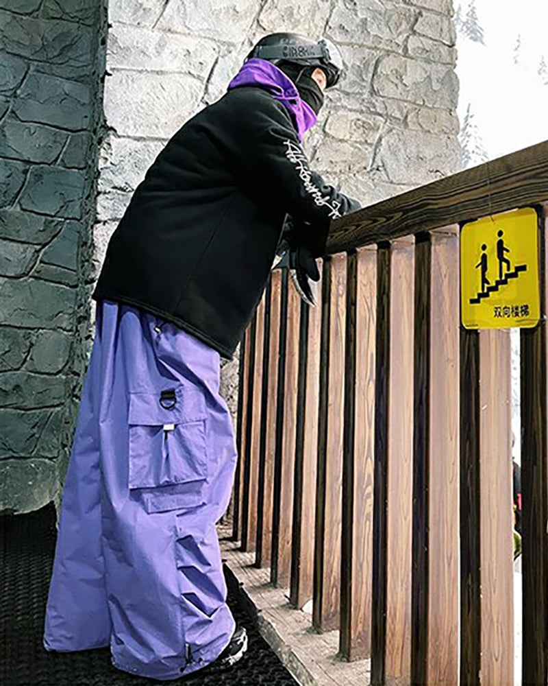 Ski Wear Sport Thick Baggy Snow Pants - Unisex